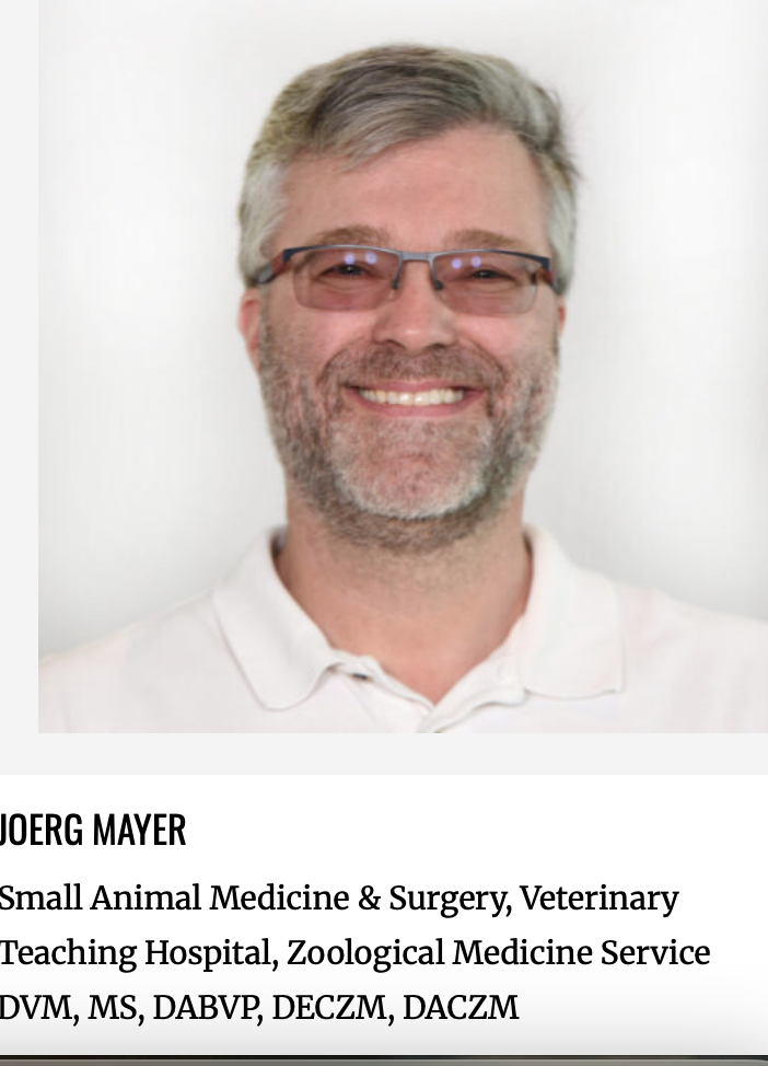University of Georgia https://vet.uga.edu/person/joerg-mayer/